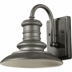 Generation Lighting OL8600TRD-L1 Redding Station Tarnished Silver LED Outdoor 9" Wall Light Sconce