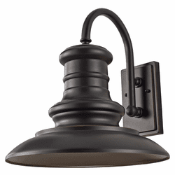 Generation Lighting OL9004RSZ Redding Station Large 15 Inch Diameter Outdoor Sconce Lighting - Restoration Bronze