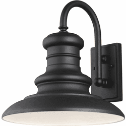 Generation Lighting OL9004TXB/T Redding Station Textured Black Exterior 15" Wall Lighting Fixture