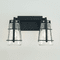 Generation Lighting VS2472MBK Adelaide Contemporary Midnight Black 2-Light Vanity Lighting Fixture - alt