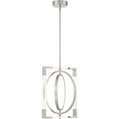 George Kovacs P2264-084-L Double Take Modern Brushed Nickel LED Hanging Pendant Light