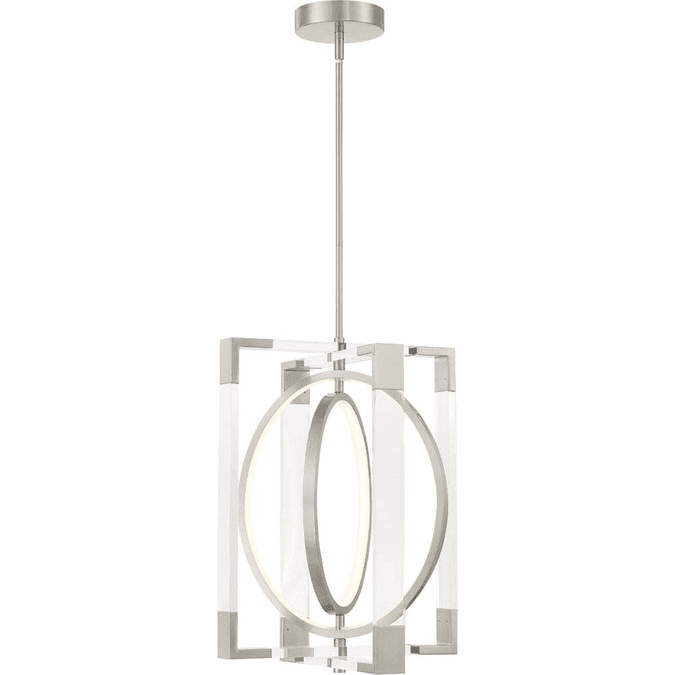 George Kovacs P2265-084-L Double Take Contemporary Brushed Nickel LED 24" Entryway Light Fixture