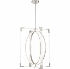 George Kovacs P2266-084-L Double Take Contemporary Brushed Nickel LED 32" Foyer Lighting