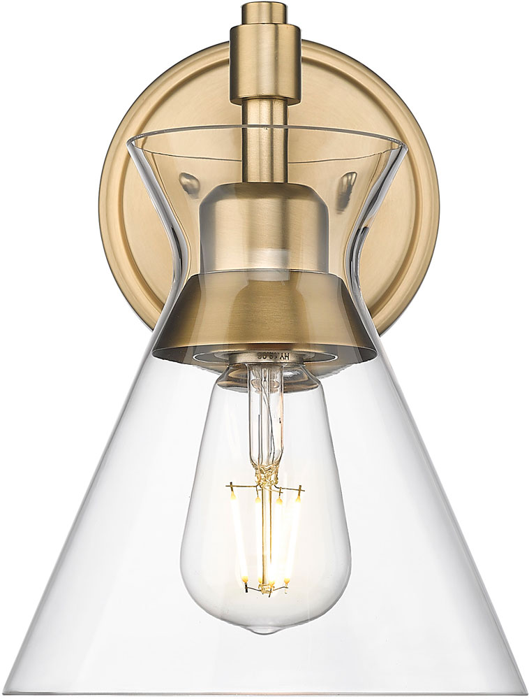 Golden Lighting 05111W BCBCLR Malta Contemporary Brushed Champagne