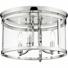Golden Lighting 1157-FM CH Payton Chrome Flush Mount Lighting Fixture