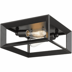 Golden Lighting 2073-FM BLK Smyth Modern Matte Black Overhead Lighting