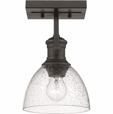 Golden Lighting 3118-1SF RBZ-SD Hines Rubbed Bronze Ceiling Light Fixture