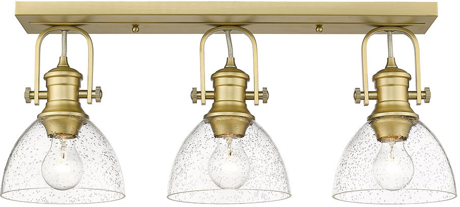 Golden Lighting 3118-3SF BCB-SD Hines Contemporary Brushed