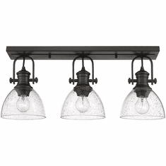Golden Lighting 3118-3SF RBZ-SD Hines Rubbed Bronze Home Ceiling Lighting