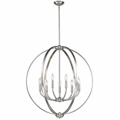 Golden Lighting 3167-9-PW Colson Contemporary Pewter Pendant Lighting