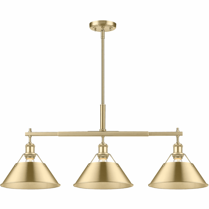 Golden Lighting 3306-LP BCB-BCB Orwell Brushed Champagne Bronze Kitchen Island Light - GOL-3306 ...