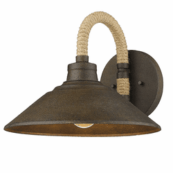 Golden Lighting 3318-1W DR Journey Modern Dark Rust Sconce Lighting