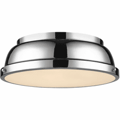 Golden Lighting 3602-14 CH-CH Duncan Chrome Ceiling Light Fixture