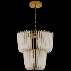Golden Lighting 4285-9 TG Shahi Contemporary Titanium Gold Foyer Light Fixture