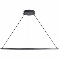Golden Lighting 5460-47 SNB Veritas Modern Sand Black LED 47.25" Lighting Pendant