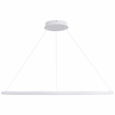 Golden Lighting 5460-47 SNW Veritas Modern Sand White LED 47.25" Hanging Light Fixture