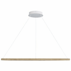 Golden Lighting 5460-47 WA Veritas Contemporary Walnut LED 47.25" Pendant Lamp