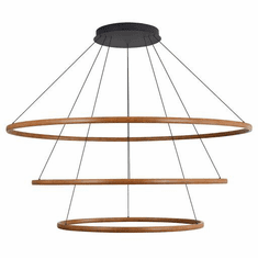 Golden Lighting 5460-59-47-35 DW Veritas Contemporary Driftwood LED Hanging Light