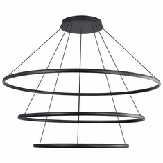 Golden Lighting 5460-59-47-35 SNB Veritas Modern Sand Black LED Pendant Lighting