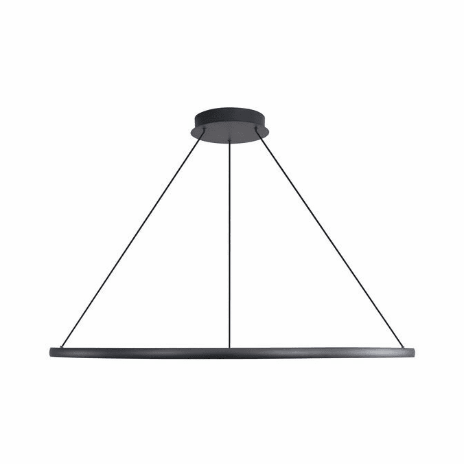 Golden Lighting 5460-59 SNB Veritas Modern Sand Black LED Pendant Hanging Light