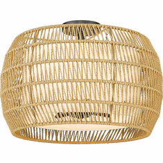 Golden Lighting 6805-4SF BLK-NR Everly Modern Matte Black 19" Overhead Light Fixture