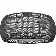 Golden Lighting 6805-6SF-BLK-MBR Everly Contemporary Matte Black Flush Mount Light Fixture