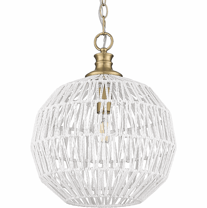 Golden Lighting 6933-M-BCB-WR Florence Modern Brushed Champagne Bronze Drop Lighting Fixture
