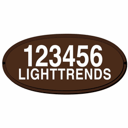 Hanover Lantern 221 Cast Sign Exterior Vinyl Address Number Sign