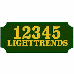 Hanover Lantern 223 Cast Sign Exterior Vinyl Address Number Sign