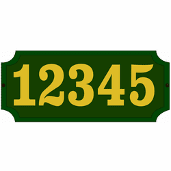 Hanover Lantern 224 Cast Sign Exterior Vinyl Address Number Sign