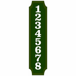 Hanover Lantern 227 Cast Sign Exterior Vinyl Address Number Sign
