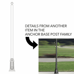 Hanover Lantern 394-10 Anchor Base Post Exterior Post