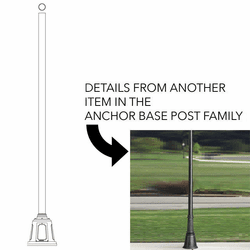 Hanover Lantern 399-6 Anchor Base Post Exterior Post