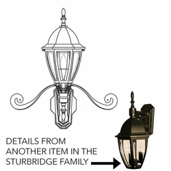 Hanover Lantern B12250 Sturbridge Small Exterior Lamp Sconce