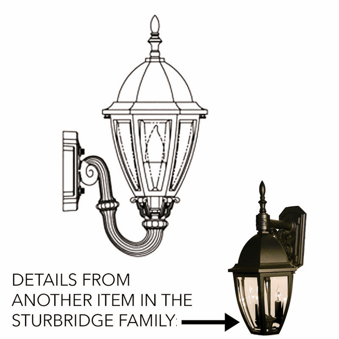 Hanover Lantern B122FSM Sturbridge Small Outdoor Sconce Lighting