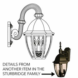 Hanover Lantern B124FRM Sturbridge Medium Exterior Wall Lighting Sconce