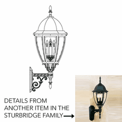Hanover Lantern B12670 Sturbridge Large Outdoor Light Sconce