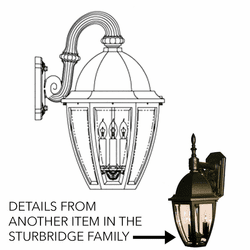 Hanover Lantern B126FRM Sturbridge Large Exterior Lighting Sconce