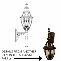 Hanover Lantern B13415 Augusta Medium Traditional Outdoor Wall Lamp