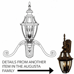 Hanover Lantern B13450 Augusta Medium Traditional Outdoor Wall Sconce Light