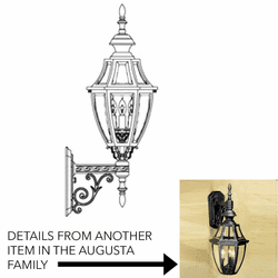 Hanover Lantern B13470 Augusta Medium Traditional Outdoor Wall Sconce Light