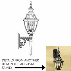 Hanover Lantern B13475 Augusta Medium Traditional Exterior Light Sconce