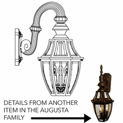 Hanover Lantern B134FRM Augusta Medium Traditional Exterior Lighting Sconce