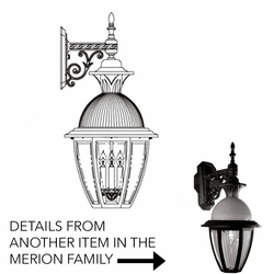 Hanover Lantern B15612 Merion Large Outdoor Wall Sconce Light