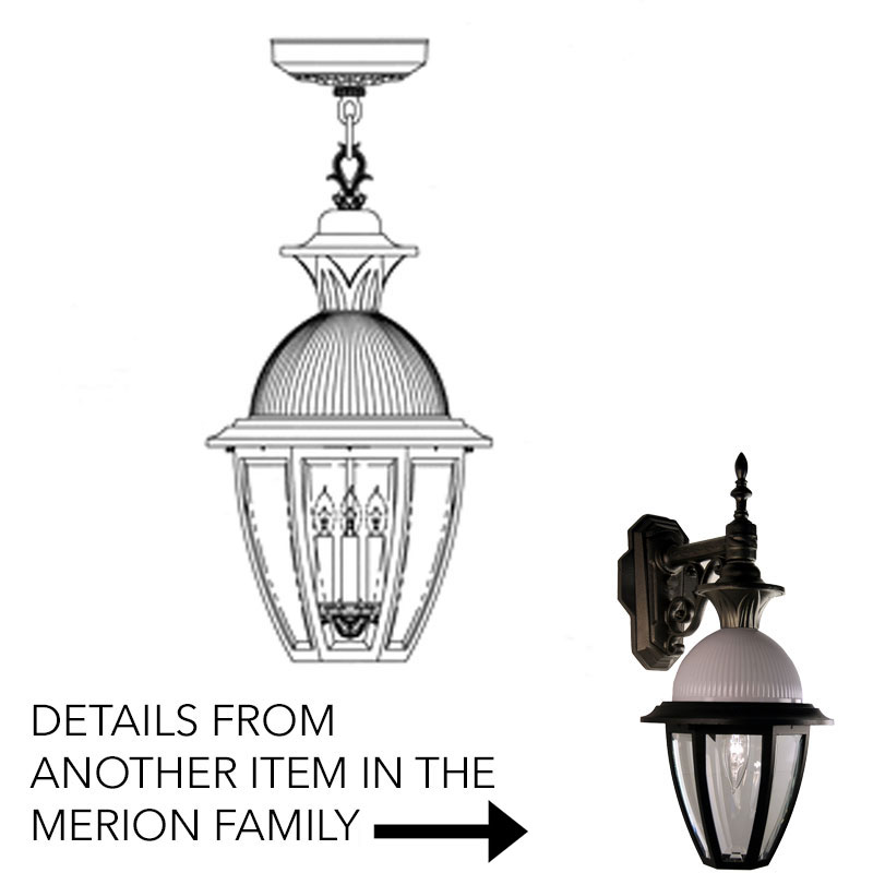 Hanover Lantern B15621 Merion Large Exterior Overhead Lighting Fixture ...