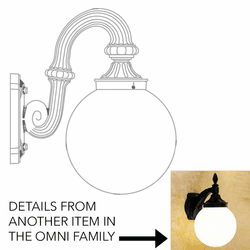 Hanover Lantern B163FRM Omni Medium Outdoor Wall Mounted Lamp