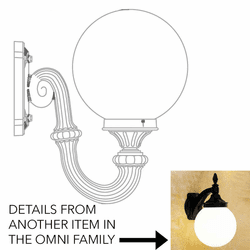 Hanover Lantern B163FSM Omni Medium Exterior Lamp Sconce