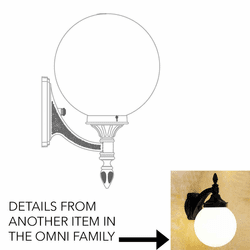 Hanover Lantern B16414 Omni Large Exterior Sconce Lighting