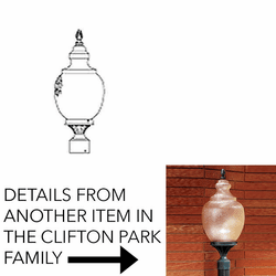 Hanover Lantern B17230 Clifton Park Small Traditional Outdoor Post Lighting Fixture