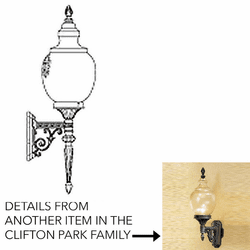 Hanover Lantern B17275 Clifton Park Small Traditional Outdoor Sconce Lighting